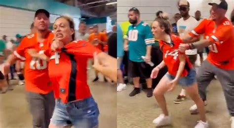 Crazed Broncos Fan Embarrassed Herself Trying To Fight At Game