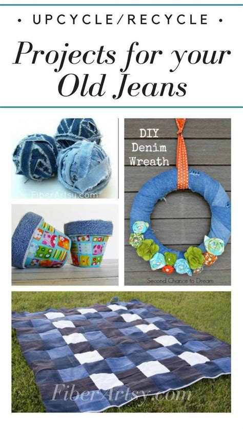 Recycled Jeans Awesome Denim Craft Projects Denim Crafts Diy Beginner Sewing Projects Easy