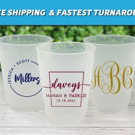 Customized Frosted Shatterproof Flex Cups Personalized Etsy