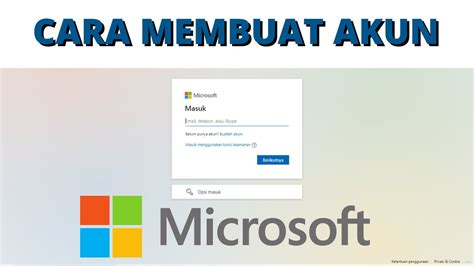 Cara Membuat Akun Microsoft Youtube