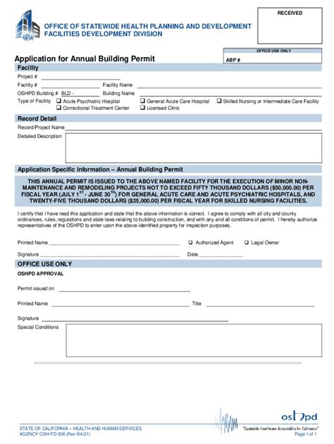 Fillable Online OSHPD Becomes The Department Of Health Care Access