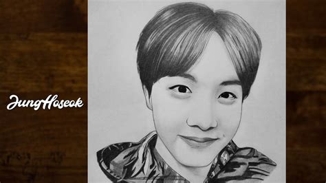 How To Draw Bts Jhope Step By Step Drawing Tutorial Youcandraw