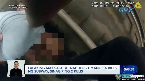 Lalaking May Sakit At Nahulog Umano Sa Riles Ng Subway Sinagip Ng