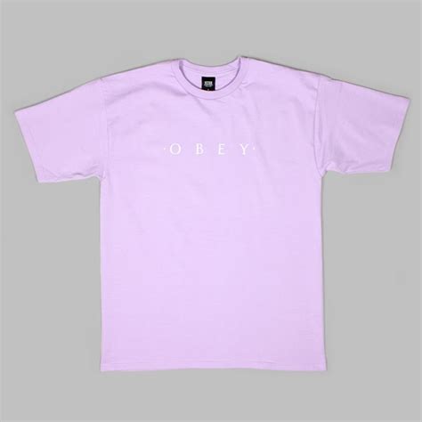 Obey Novel Obey Tee Lavender Obey Tees