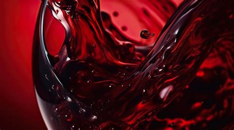 Premium Ai Image Detail Of Red Wine Liquid In Wine Glass