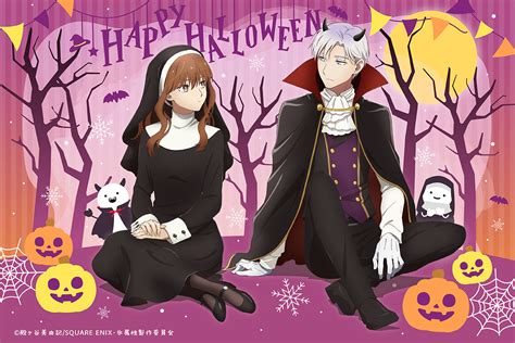 The Ice Guy And His Cool Female Colleague Anime Gets Halloween Visual