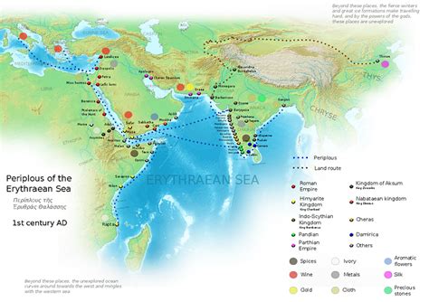 Ancient Indian Maritime Trade Routes (Illustration) - World History ...