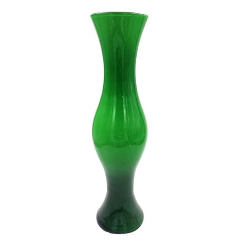 Accents Vintage Ombre Green Cased Glass Bud Vase Handblown Midcentury Modern 9 Inche Poshmark