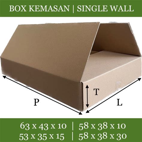 Jual KARDUS PACKING TERMURAH BOX LAYER SINGLE WALL Bahan Kraf 150