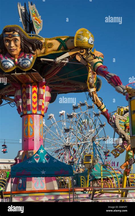 Tampa, Florida - Rides at the Florida State Fair Stock Photo - Alamy