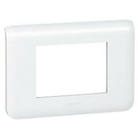 Legrand 078803 - Placca MOSAICO - 3 Moduli - BIANCO