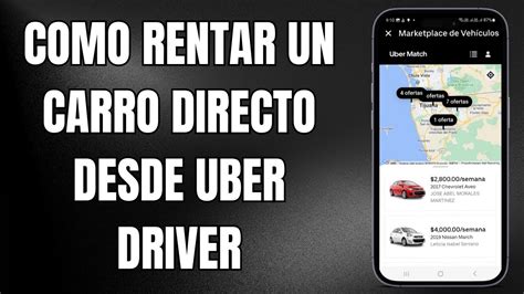 Uber Driver Como Rentar Un Carro En La App De Uber Youtube