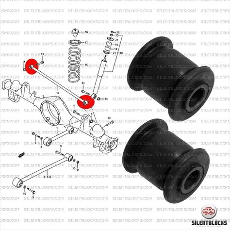 Silentblocs Pour Un Bras Transversal Arri Res Silent Blocks