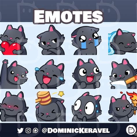 Neko Twitch Emotes Etsy