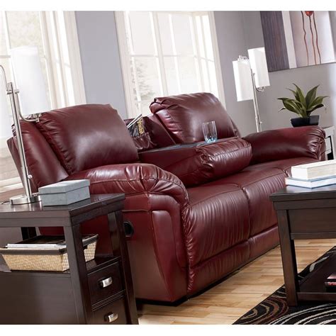 Magician Durablend Garnet Reclining Sofa W Ddt And Massage Signature Design Furniture Cart