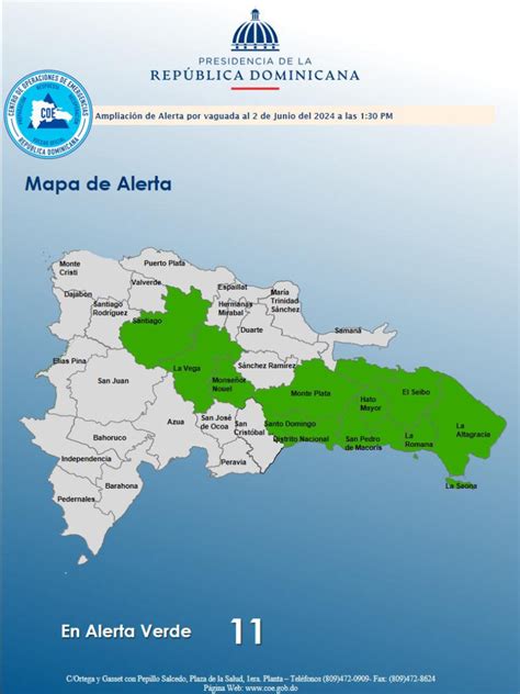 Aumentan A 11 Las Provincias En Alerta Verde Por Vaguada