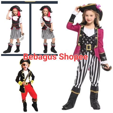 Jual Kostum Cosplay Bajak Laut Pirate Anak Halloween Costume Shopee