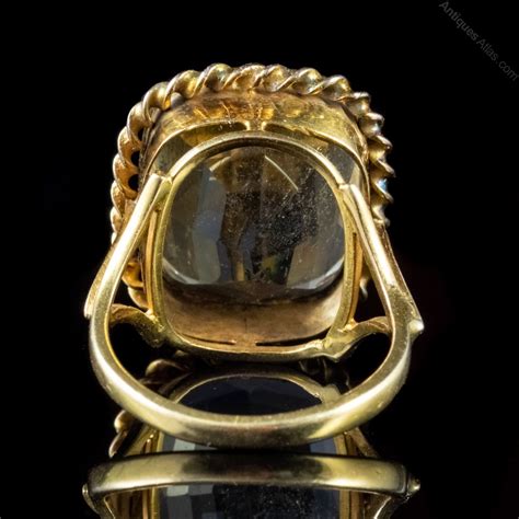 Antiques Atlas Antique Victorian Citrine Ring 18ct Yellow Gold