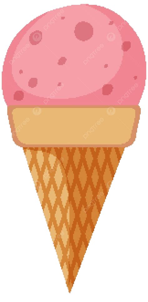 Strawberry Ice Cream Cone Clip Art