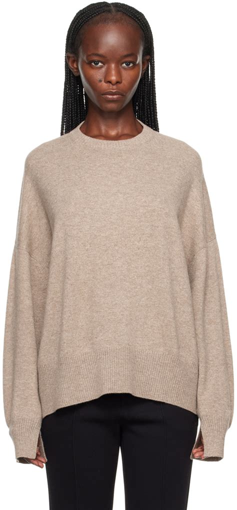 Loulou Studio Beige Anaa Sweater Ssense Uk