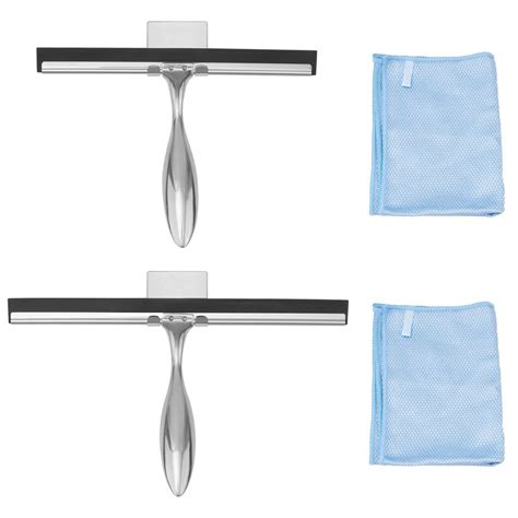 Shower Squeegees For Glass Doors 2 Packs Window Squeegees With Wall