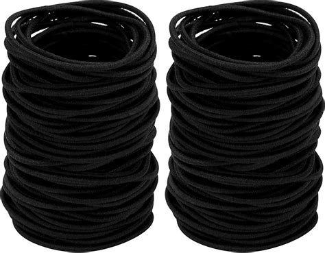 Viynran Elastic Hair Bands 100pcs 2mm Hair Ties Elastics Hairbands