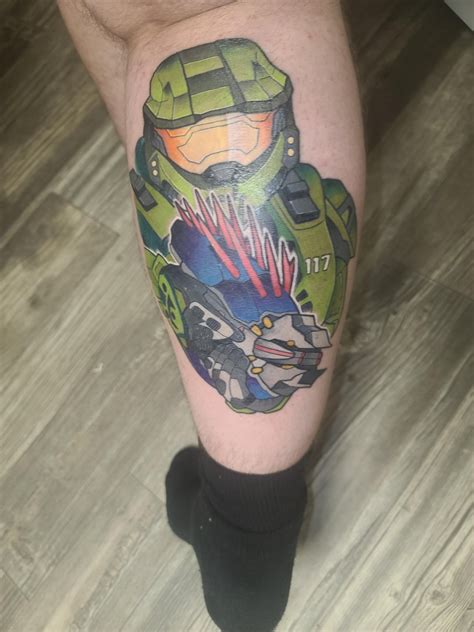 Just wanted to show y'all my 117 tattoo I just got : r/halo