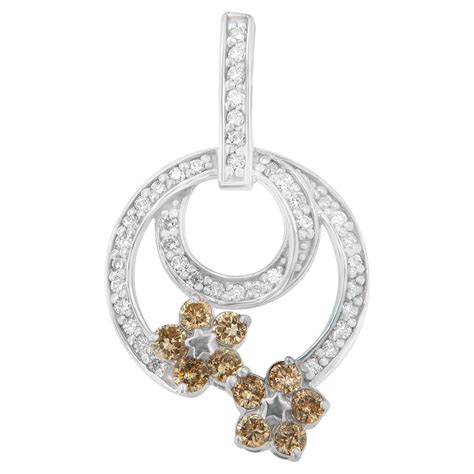 925 Sterling Silver 10 Carat Round Cut Diamond Heart Pendant Necklace