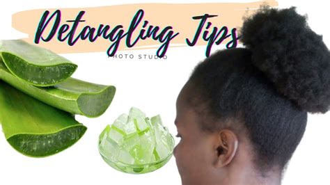 How To Detangle 4c Natural Hair Finger Detangling Aloe Vera Juice Youtube