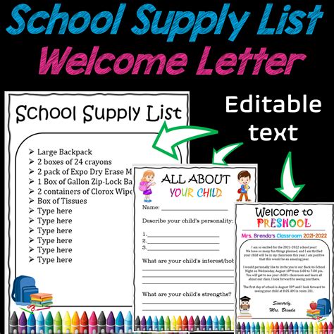 Welcome Letter Meet The Teacher Template Editable Made By Teachers