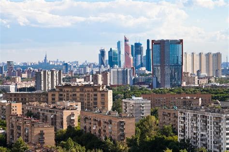 Premium Photo | Moscow city skyline