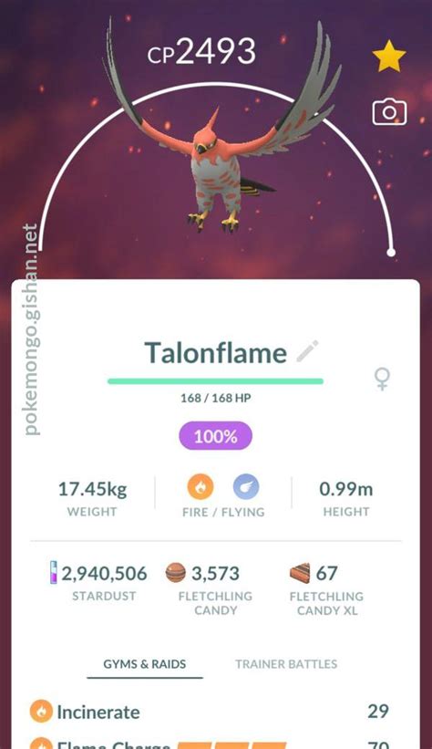 Talonflame - Pokemon Go