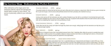 GREAT LENGTHS HAIR EXTENSION SERVICES MENU – RAVELL SALON | Ravell Hair ...