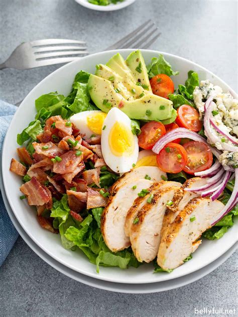 Cobb Salad {best homemade dressing!} - Belly Full