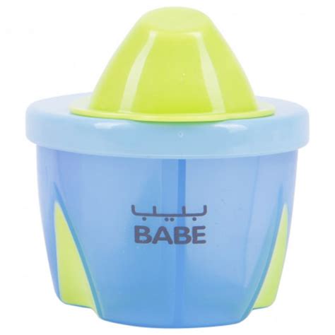 Babe Milk Powder Portion Pouring Container Blue Babystore Ae