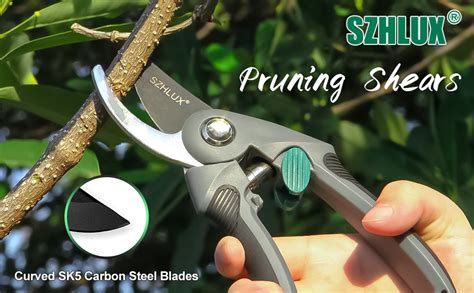 Amazon SZHLUX Pruning Shears Premium SK5 Carbon Steel Blades