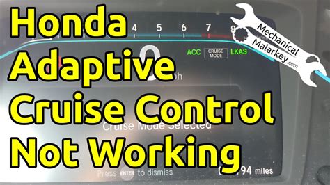 Resolve Honda Cr V Adaptive Cruise Control Issues Fast