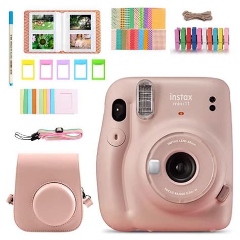 Fujifilm Instax Mini 11 Appareil photo instantané Blush Rose avec 7en1