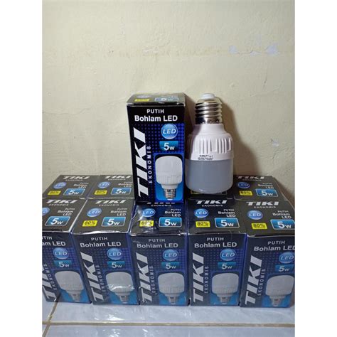 Jual Bohlam Led Lampu Tiki Watt Kapsul Cahaya Putih Shopee Indonesia