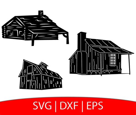 Barn SVG Farm Barn Svg Farm Svg Shed Clipart Cabin Files Etsy