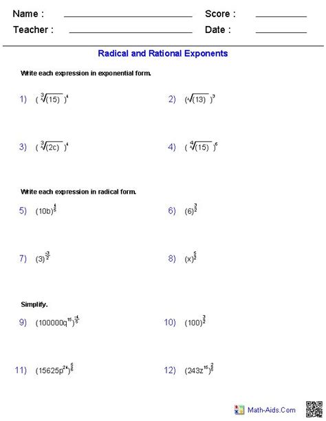 Exponential Growth And Decay Worksheet Algebra