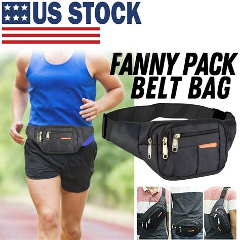 Waterproof Sport Waist Belt Bum Pouch Fanny Pack Camping Running Hiking