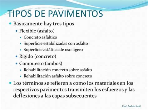 Tipos De Pavimentos