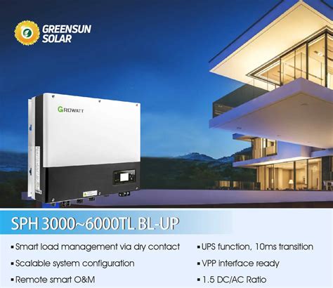 Growatt Sph Tl Bl Up Hybrid Solar Inverter Kw Kw Kw Kw