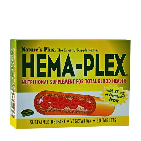NATURE'S PLUS Hema-Plex 30tabs | PharmacyCare