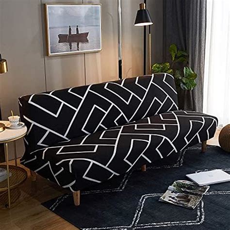 Amazon LiveGo Armless Futon Slipcovers Stretch Folding Sofa Bed