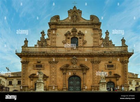 Church Of St Peters Modica Bassa Sicily Italy Stock Photo Alamy