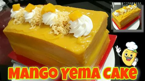 Mango Yema Cake Yema Spread Without Egg Chiffon Cake Youtube