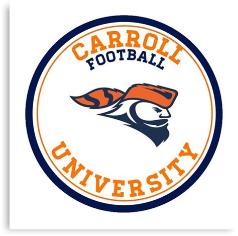 "Carroll University Football" Canvas Print by ehalverson101 | Redbubble