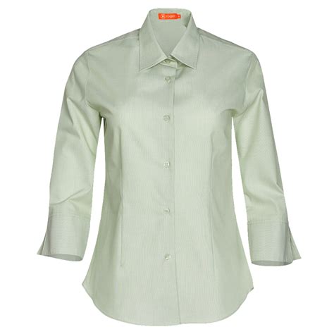 Camisa Mujer Cuello Camisero Manga 34 Breeze 932148 Uniformes Roger